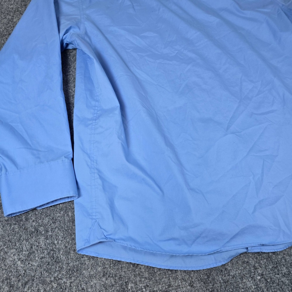 Kenneth Cole Dress Shirt Light‎ Blue Button Down Long Sleeve Menswear - Picture 12 of 13